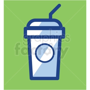 ice coffee cup vector icons