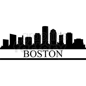Boston city vector design