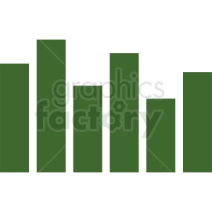 green statistics chart vector icon