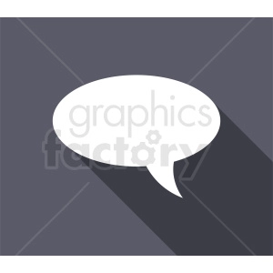 speech bubble vector clipart on gray background