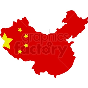 China flag vector design