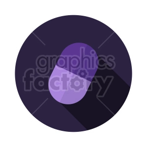purple pill vector clipart