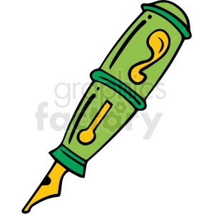 cartoon pen vector