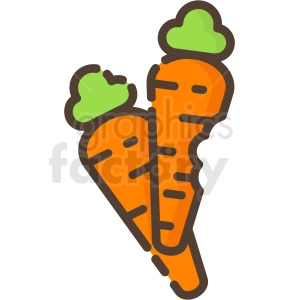 carrots vector icon