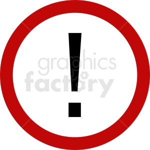 exclamation point sign vector