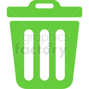 green trash icon vector design