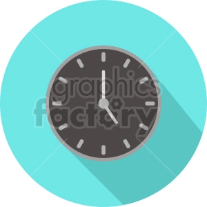 wall clock vector icon graphic clipart 2