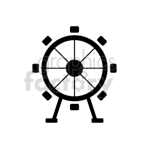 ferris wheel vector icon design
