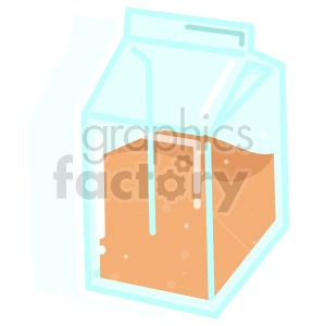 juice carton vector clipart