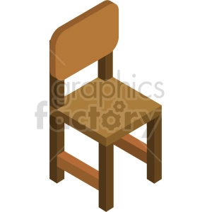 isometric chairs vector icon clipart 6