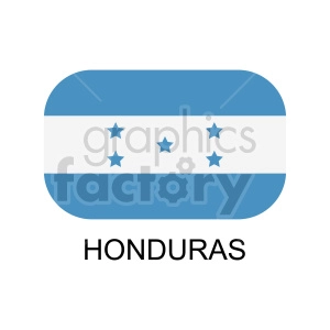 hounduras flag with label graphic