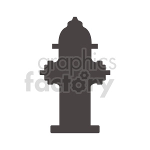 black fire hydrant vector graphic