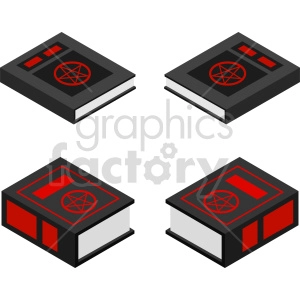 satan worship book vector graphic bundle