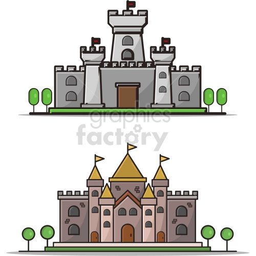 castle vector graphic bundle