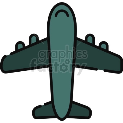 airplane icon top view