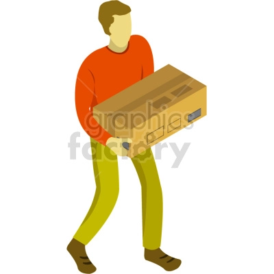person carrying a box