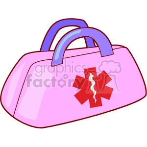 pink medical aid bag