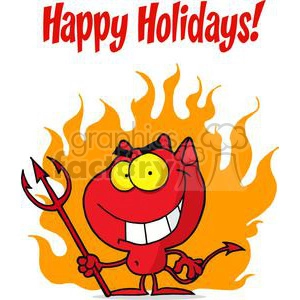 Happy Holidays with Devil and Fire