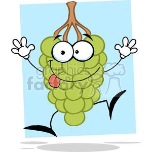 2870-Funny-Grapes-Cartoon-Character