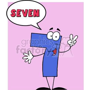 Funny-Number-Guy-Seven-With-Speech-Bubble