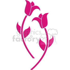 pink vector flowers