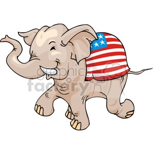 Republican elephant mascot