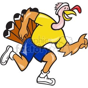 turkey runner side shirt