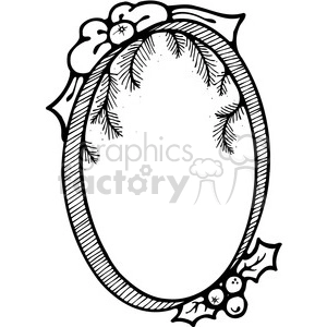 Frame 05 Christmas Pines clipart