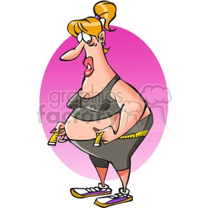 weight loss cartoon character