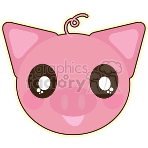 Pig vector clip art image