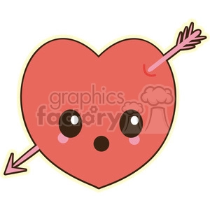 Heart vector clip art image
