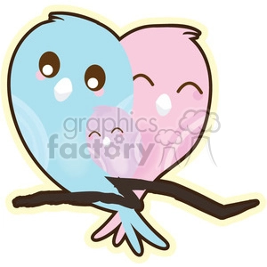LoveBirds Baby cartoon character illustration