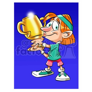 image of man holding trophy nino besando trofeo