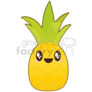 cartoon Pineapple illustration clip art image