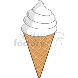 Royalty Free RF Clipart Illustration Ice Cream Cone