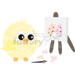 Chick painting