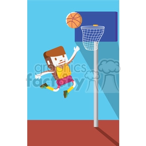 olympic basketball player illustration