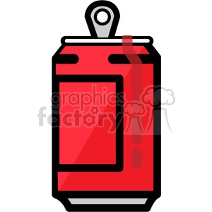 red opened soda can icon