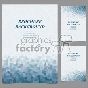 vector letter brochure template set 034