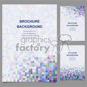 vector letter brochure template set 017