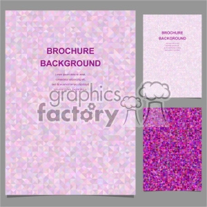 vector letter brochure template set 009