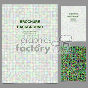 vector letter brochure template set 015