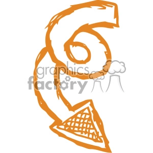 spiral arrow vector art