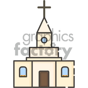 church vector royalty free icon art