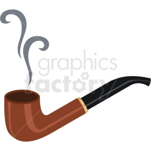 smoking pipe vector flat icon clipart with no background