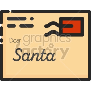 letter to santa christmas icon