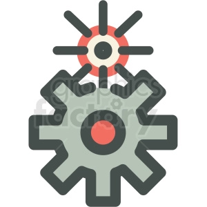 cog gears manufacturing icon