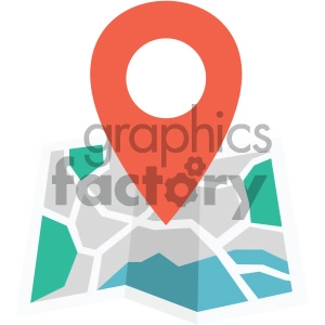 map vector flat icon