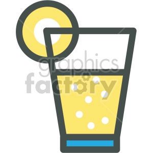 lemonade glass vector flat icons