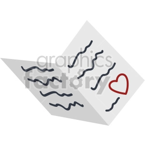 valentines greeting card vector icon no background